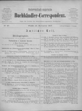 Oesterreichische Buchhändler-Correspondenz