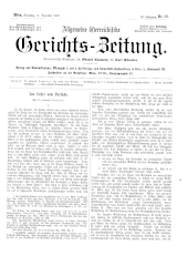 Allgemeine Österreichische Gerichtszeitung