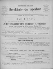 Oesterreichische Buchhändler-Correspondenz