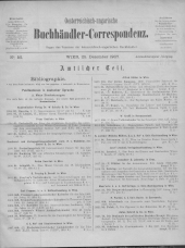 Oesterreichische Buchhändler-Correspondenz