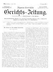 Allgemeine Österreichische Gerichtszeitung