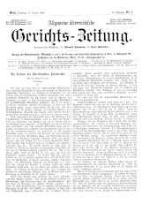 Allgemeine Österreichische Gerichtszeitung