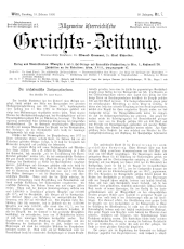 Allgemeine Österreichische Gerichtszeitung