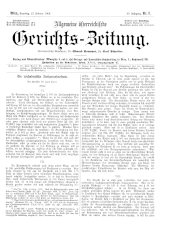 Allgemeine Österreichische Gerichtszeitung