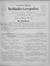 Oesterreichische Buchhändler-Correspondenz