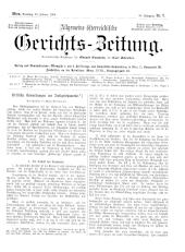 Allgemeine Österreichische Gerichtszeitung