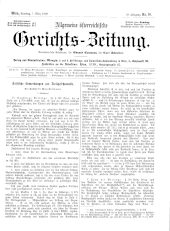 Allgemeine Österreichische Gerichtszeitung