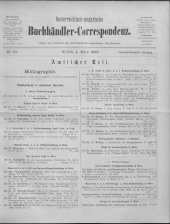 Oesterreichische Buchhändler-Correspondenz