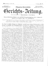 Allgemeine Österreichische Gerichtszeitung