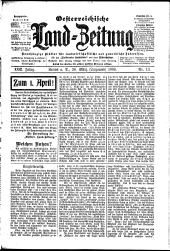 Österreichische Land-Zeitung