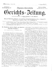 Allgemeine Österreichische Gerichtszeitung