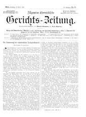 Allgemeine Österreichische Gerichtszeitung