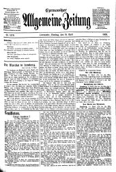 Czernowitzer Allgemeine Zeitung
