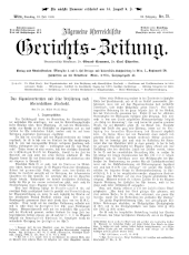 Allgemeine Österreichische Gerichtszeitung