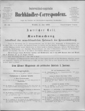 Oesterreichische Buchhändler-Correspondenz