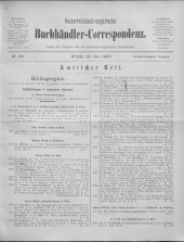 Oesterreichische Buchhändler-Correspondenz