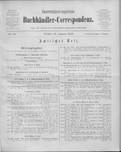 Oesterreichische Buchhändler-Correspondenz