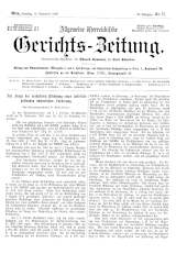 Allgemeine Österreichische Gerichtszeitung