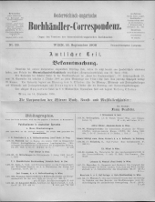 Oesterreichische Buchhändler-Correspondenz