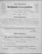 Oesterreichische Buchhändler-Correspondenz