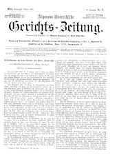 Allgemeine Österreichische Gerichtszeitung