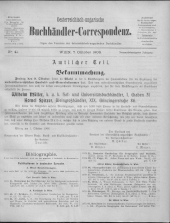 Oesterreichische Buchhändler-Correspondenz