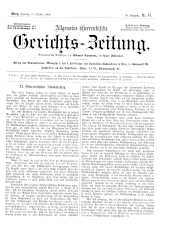 Allgemeine Österreichische Gerichtszeitung