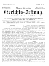 Allgemeine Österreichische Gerichtszeitung