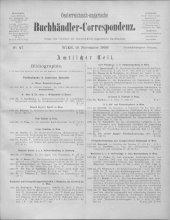 Oesterreichische Buchhändler-Correspondenz