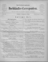 Oesterreichische Buchhändler-Correspondenz