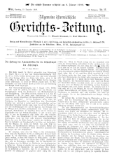 Allgemeine Österreichische Gerichtszeitung