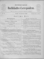 Oesterreichische Buchhändler-Correspondenz