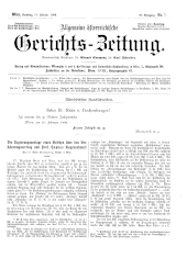 Allgemeine Österreichische Gerichtszeitung