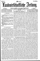 Wiener Landwirtschaftliche Zeitung