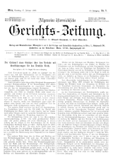 Allgemeine Österreichische Gerichtszeitung