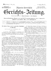 Allgemeine Österreichische Gerichtszeitung