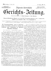 Allgemeine Österreichische Gerichtszeitung