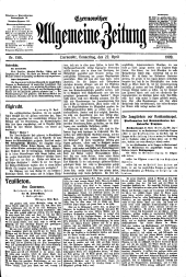 Czernowitzer Allgemeine Zeitung