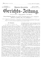 Allgemeine Österreichische Gerichtszeitung