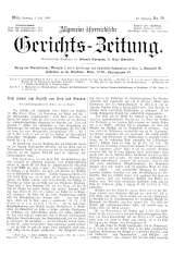 Allgemeine Österreichische Gerichtszeitung