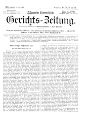 Allgemeine Österreichische Gerichtszeitung