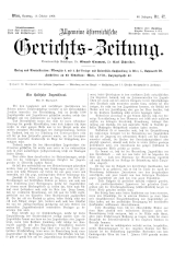 Allgemeine Österreichische Gerichtszeitung