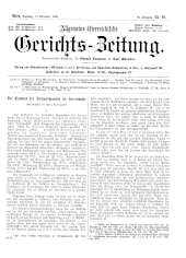 Allgemeine Österreichische Gerichtszeitung