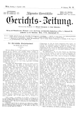 Allgemeine Österreichische Gerichtszeitung