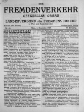 Der Fremdenverkehr