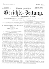 Allgemeine Österreichische Gerichtszeitung