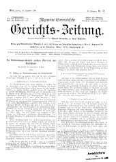 Allgemeine Österreichische Gerichtszeitung