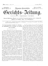 Allgemeine Österreichische Gerichtszeitung