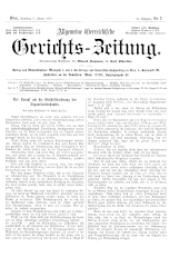 Allgemeine Österreichische Gerichtszeitung