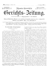 Allgemeine Österreichische Gerichtszeitung